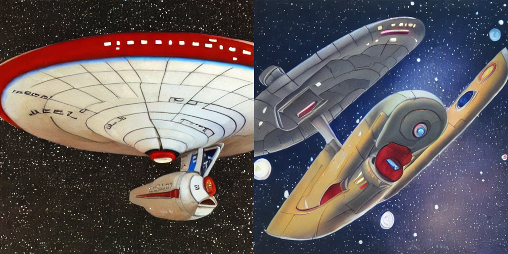 StarTrek starship - Botero style