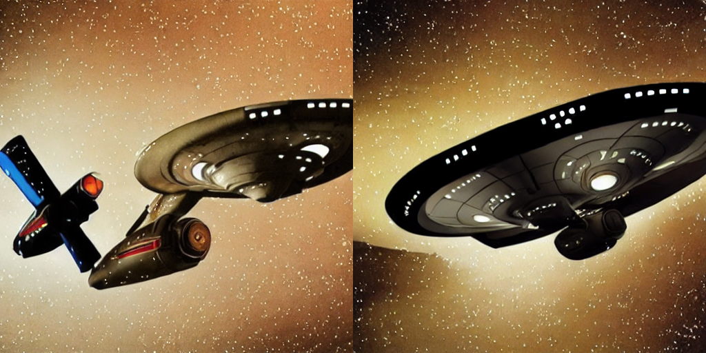 StarTrek starship - Rembrandt style